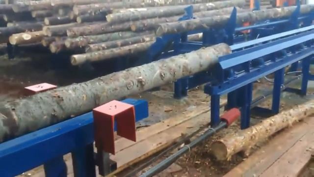 Разобщитель бревен с устройством поштучной выдачи пиловочника от Аркон смотреть онлайн