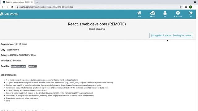 react js job in https://www.paghd.com/ смотреть онлайн