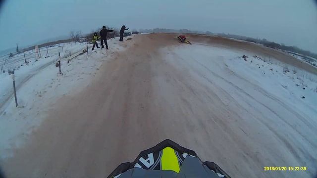 Мотокросс Петушки, 21.01.18, класс без шипов, 2 заезд смотреть онлайн