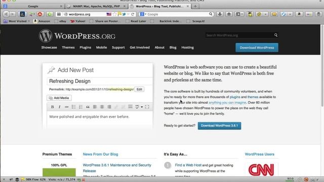 How to Setup a WordPress Local Server with MAMPS Part 1 смотреть онлайн