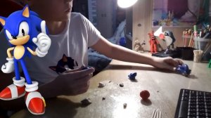 как слепить соника из пластилина