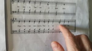 Просьба подписчика.АЛЬТ.Великое Славословие Гривский. Нотный разбор.