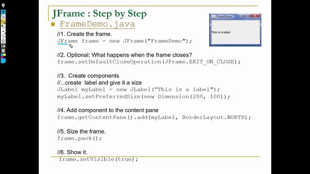 Java Swing Containers and Components Video 2 смотреть онлайн