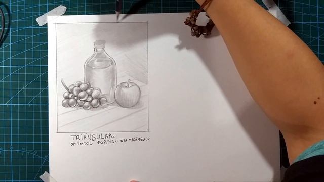 Curso completo de dibujo GRATIS, (clase 7, composición, bodegón) how to draw still life смотреть онлайн