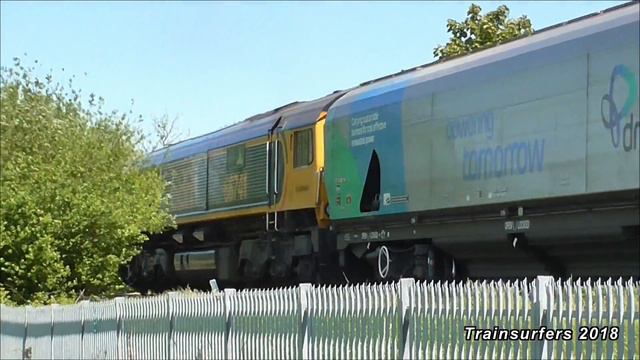 GBRf Class 66 No. 66741 on 6E09 Liverpool Biomass Terminal - Drax Aes on 22.05.18 - HD смотреть онлайн