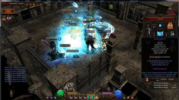 Agility Dark Lord Set Ambition LvL 791 Solo Deep Dungeon 5 - Mu Online Webzen S14.2