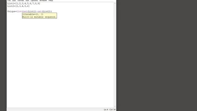 Python Lists - Get differences between two lists смотреть онлайн