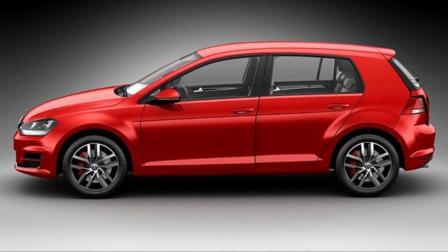 Volkswagen Golf mk7 2014 3D Model смотреть онлайн