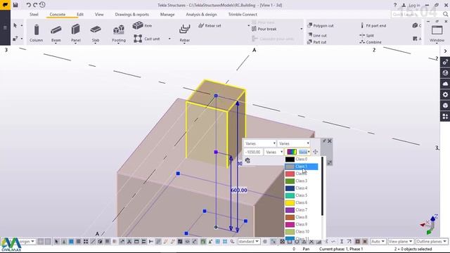 How to Import Architectural drawing into Tekla Structures for Structural Modeling and RC Detailing смотреть онлайн