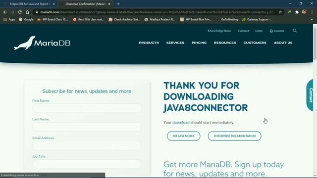 BIRT report JDBC data source connection with MariaDB in eclipse reporting tool for windows. смотреть онлайн