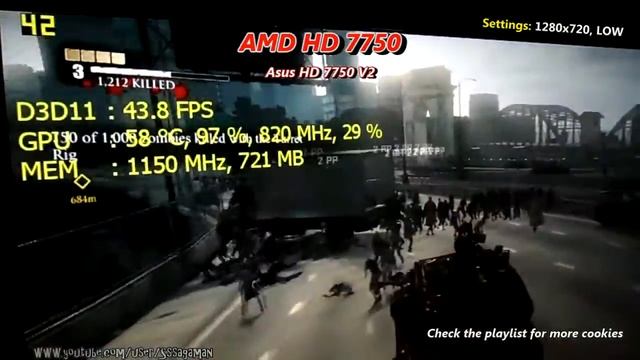 Dead Rising 3 on Radeon HD 7750 1GB - Test смотреть онлайн