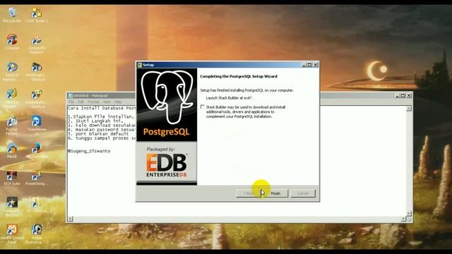 How to install PostgreSQL in Windows 7,8,10 (Cara Install PostgreSQL di Windows) смотреть онлайн