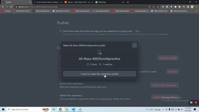 how to change the visibility of GitHub repo Private to Public vice versa смотреть онлайн