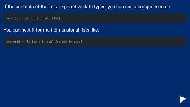 How to deep copy a list? смотреть онлайн