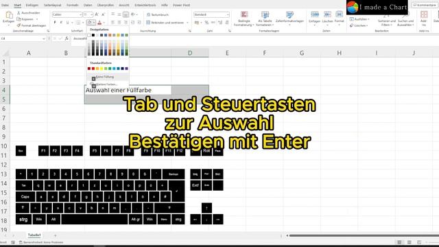 Excel (Alt, R, H, 1) Füllfarbe ändern | ShortCuts / Tastaturkürzel смотреть онлайн
