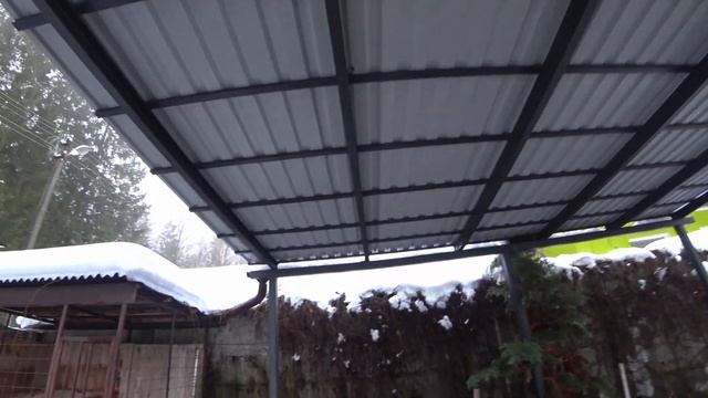 Рухнет или нет навес для авто? смотреть онлайн