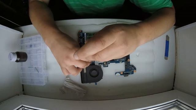 Ноутбук LENOVO G580 (20157) Разборка,Чистка и ремонт шлейфа питания смотреть онлайн
