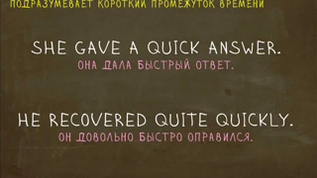 Какая разница между Fast и Quick/Quickly? "Простой Английский" смотреть онлайн