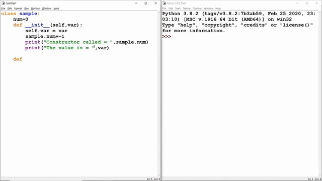 Constructor and Destructor in Python | Python Classes and Objects смотреть онлайн