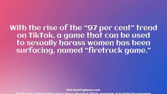 TikTok What is the Firetruck game Why you shouldn’t agree to play it смотреть онлайн