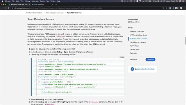 Salesforce Trailhead - Apex REST Callouts смотреть онлайн
