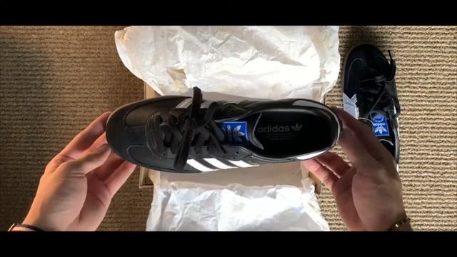 Adidas Samba OG Black White Gum Unboxing смотреть онлайн