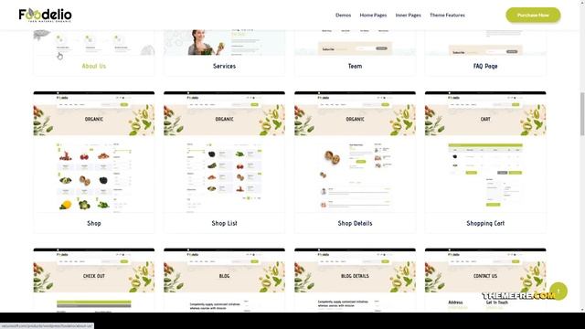 Foodelio Organic Food Store WordPress Theme food order food theme Easy Create Website смотреть онлайн