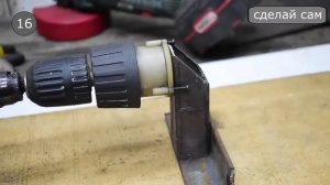 Долговечный токарный станок из дрели! Просто и надёжно!