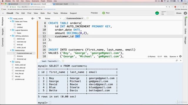 Working With Foreign Keys смотреть онлайн