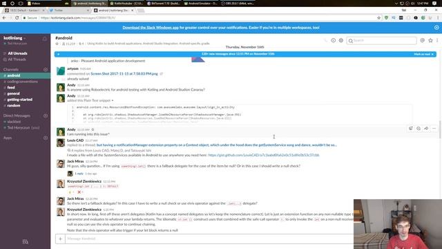 Android Kotlin Slack смотреть онлайн