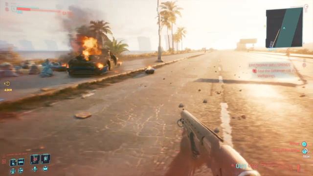 Cyberpunk 2077 Vehicle Explosion Physics on PS4 смотреть онлайн