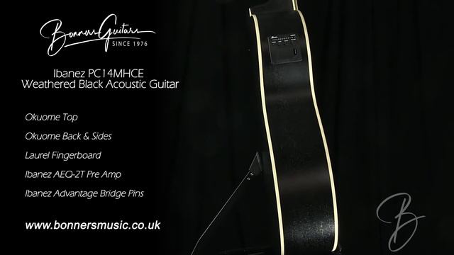 Ibanez PC14MHCE Weathered Black Acoustic Guitar смотреть онлайн