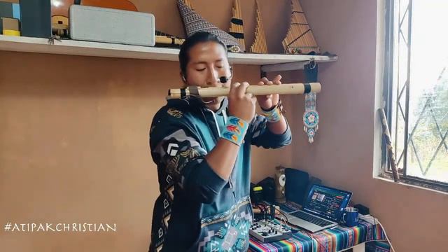 Atipak Christian - Escucha Musica Andina en vivo (Quena, Zampoña) смотреть онлайн