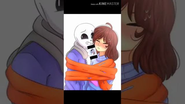 Санс и Фриск 😍💏любовь ♥️♥️♥️