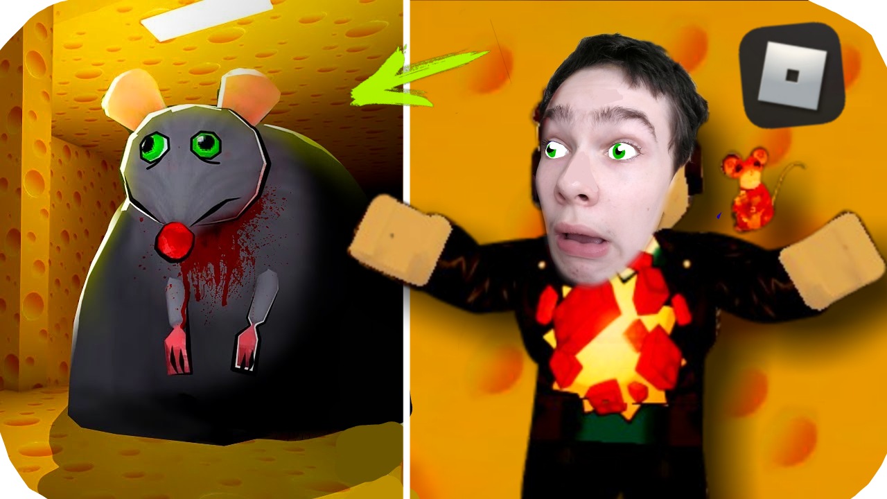 ЭТА КРЫСА ХОЧЕТ СЪЕСТЬ МЕНЯ В ИГРЕ РОБЛОКС| СЫРНЫЙ ПОБЕГ ОТ КРЫСЫ!!! #roblox смотреть онлайн