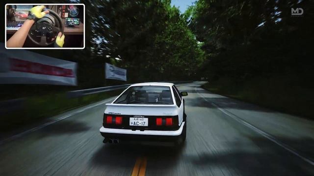 Low Power Touge Drifting 200Hp Toyota AE86 Steering Wheel Gameplay | Assetto Corsa PC | 4K смотреть онлайн