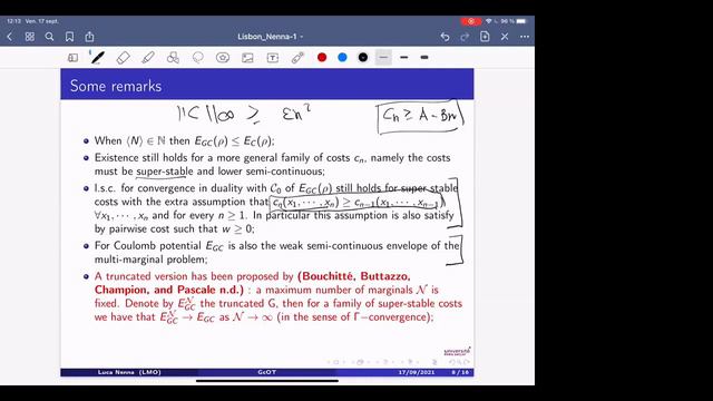 Optimal Transport in the Grand Canonical ensemble смотреть онлайн