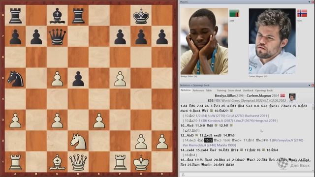 Магнус Карлсен против ЧЕМПИОНА ЗАМБИИ на Шахматной ОЛИМПИАДЕ 2022! Шахматы Для Всех смотреть онлайн