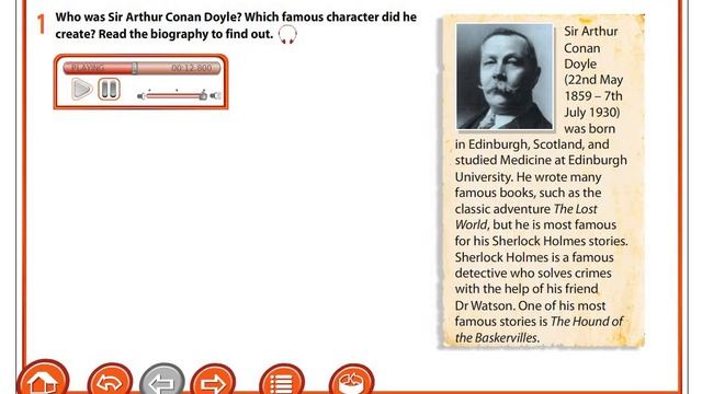 Excel 7. Module 5a. p54. Ex.1 Sir Artur Conan Doyle смотреть онлайн