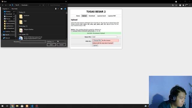 [PHP] Upload, Download, & Reporting | Tugas Besar 2 (Pemrograman Web 2) смотреть онлайн