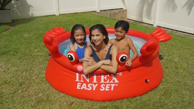 Надувной бассейн Easy Set Happy Crab 183 см, Intex 26100 смотреть онлайн