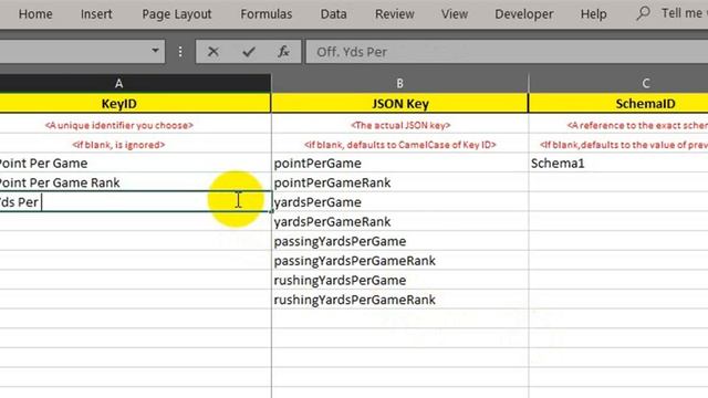 Excel: NFL Stats from JSON (1) смотреть онлайн