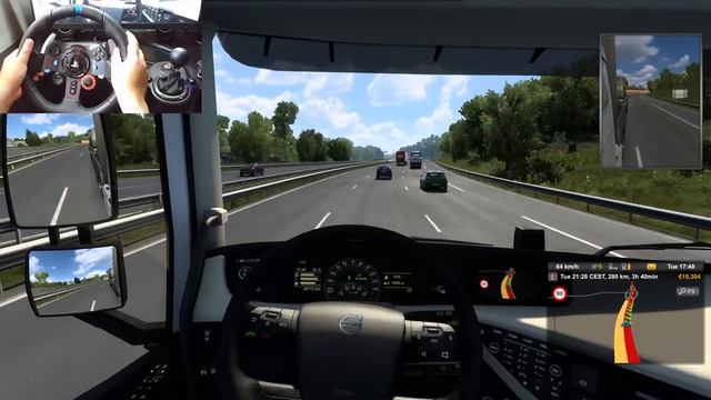 Military Vehicle M-87 Orkan Cargo | Volvo FH Globetrotter | ETS2 Gameplay смотреть онлайн