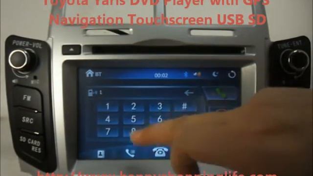 Auto DVD Player for Toyota Yaris 2005-2011 GPS navigaiton Radio Stereo Bluetooth TV смотреть онлайн