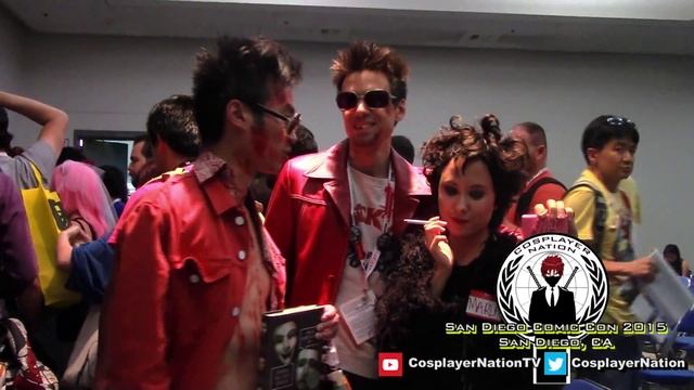 Fight Club cosplay Tyler Durden & Marla Singer @ San Diego Comic Con 2015 by Cosplayer Nation смотреть онлайн
