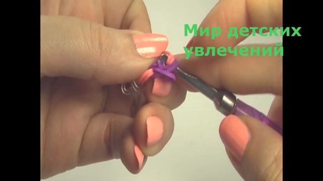 Rainbow Loom Bands. Как плести браслет из резинок / How to weave bracelet gum смотреть онлайн
