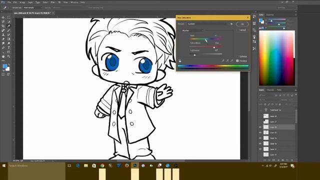 Speed Paint Chibi Castiel with Photoshop CC смотреть онлайн