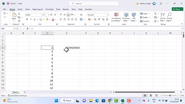 How To Automatically Write Dates on MS Excel 2023 смотреть онлайн