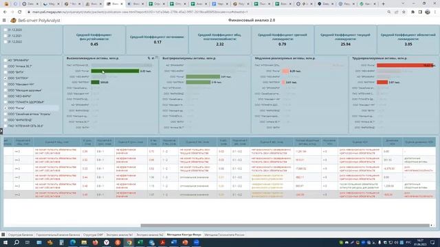Анализ финансового состояния компании с помощью платформы PolyAnalyst смотреть онлайн