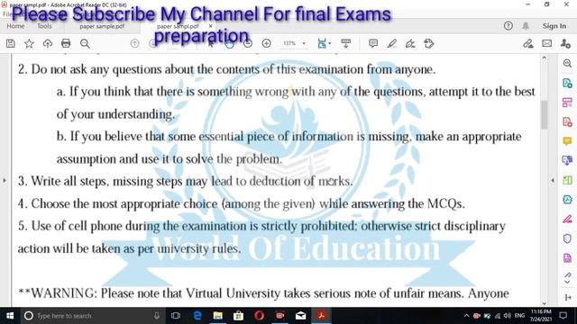 How To attempt Papers in Virtual University|How papers attempt in VU| VU exams software demo смотреть онлайн